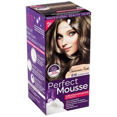 Schwarzkopf Perfect Mousse Стойкая краска-мусс для волос Nude, 816, Холодный Русый