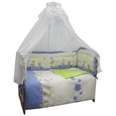 Sonia Kids бортик в кроватку В уютных облачках голубой