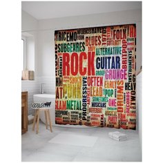 Штора для ванной JoyArty Музыкальная абстракция 180х200 (sc-16469)