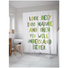 Штора для ванной JoyArty Смотри глубже в природу 180х200 (sc-16017)