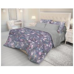 Постельное белье евростандарт Волшебная ночь Apelt 734627, ранфорс, 2 наволочки 70 х 70 см, серый/фиолетовый