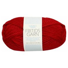 Пряжа Sandnes Garn Fritidsgarn, цвет Красный, 4 мотка