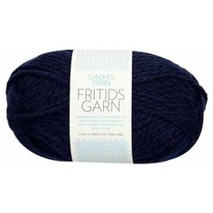 Пряжа Sandnes Garn Fritidsgarn, цвет Темно синий, 4 мотка