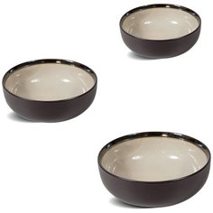 Набор салатников 3 шт Кофейная серия 17 см Rettal