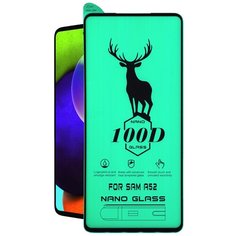 Защитная пленка для Samsung Galaxy A51;Galaxy A52;Galaxy A52 5G;Galaxy M31S;Galaxy S20 FE / Пленка на весь экран, 100D, полный клей, черная рамка Glass King