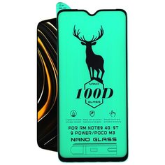 Защитная пленка для Xiaomi Redmi Note 9S;Note 9 Pro;Note 9 Pro Max / Poco M2 Pro;Poco X3;Poco 3 NFC;Poco X3 Pro / Пленка на весь экран, 100D, полный клей, черная рамка Glass King