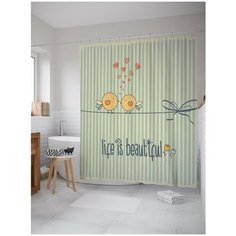 Штора для ванной JoyArty Прекрасная жизнь 180х200 (sc-3821)