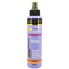 Спрей-бальзам для волос термозащита и блеск "Keratin Recovery", 200 мл Gloris