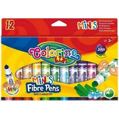 Фломастеры Colorino "Mini" 12 цветов, для самых маленьких. Легко смываемые. CL32117PTR