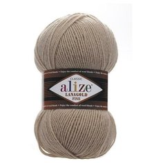 Пряжа Alize Lanagold Fine (Ланаголд Файн) 05 бежевый 49% шерсть, 51% акрил 100г 390м 5шт
