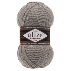 Пряжа Alize Lanagold Fine (Ланаголд Файн) 207 светло-коричневый 49% шерсть, 51% акрил 100г 390м 5шт