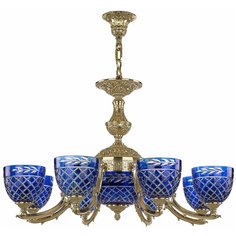 Хрустальная люстра 72211P/8/210 G P1 U Clear-Blue/H-1J Bohemia Ivele Crystal