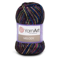 Пряжа YarnArt Melody 100гр 230м (9% шерсть, 21% акрил, 70% полиамид) (901 секционный), 5 мотков