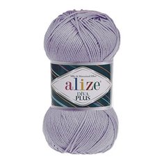 Пряжа Alize Diva Plus 100г 220м (100% микрофибра акрил) (527 синий туман) 5 мотков