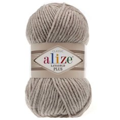 Пряжа ALIZE Lanagold Plus 100гр. 140м (49% шерсть, 51% акрил) (152 беж меланж) 5 шт