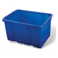 Ящик для хранения штабелируемый, 60 л, 60х40х34 см, цвет синий, PT9954 Plast Team
