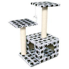 Игровой комплекс с двумя когтеточками и игрушкой, 43x33x70 см Triol