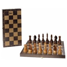 Шахматы Объедовские игрушки гроссмейстерские деревянные с венге доской, рисунок золото 196-18 Объедовская фабрика "Игрушки"