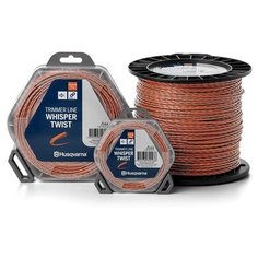 Корд триммерный бесшумный Husqvarna Whisper Twist, 2.4 мм/77 м, в блистере