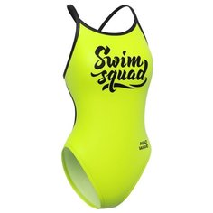 Купальник MAD WAVE Swim squad, размер 46, желтый