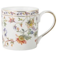 Кружка Anna Lafarg Primavera "Флора" (белая) в подарочной упаковке, фарфор, 0.35 л (AL-1557W-M-P4)