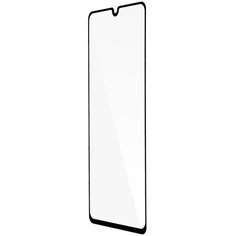 Прозрачное защитное стекло картофан с черной рамкой для Samsung Galaxy A41 (Самсунг Галакси А41), силиконовая клеевая основа