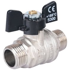 Кран шаровый Bugatti Oregon 03270 муфтовый (НР/НР), латунь Ду 15 (1/2")