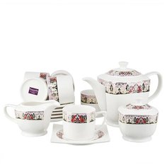 Чайный сервиз 15 предметов на 6 персон "Царственная лилия", 200 мл., Nouvelle, 1510159