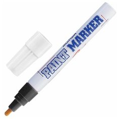 Маркер-краска лаковый (paint marker) MUNHWA, 4 мм, черный, нитро-основа, алюминиевый корпус, PM-01