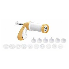 Tescoma Пресс для теста/шприц кондитерский Delicia с насадками, пластиковый 630534, Желтый