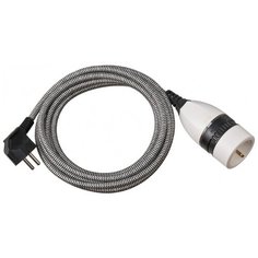 Удлинитель-переноска Brennenstuhl Quality Plastic Extension Cable,3м., 1 роз.,черный (1161830)