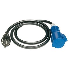 1132910 Brennenstuhl удлинитель-переноска Adapter Cable, 1,5м., вилка 230V/16A, розетка CEE, кабель черный, IP44