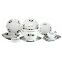 Столовый сервиз на 6 персон 26 предметов Thun "Бернадотт /Синеглазка" / 006205 Thun1794