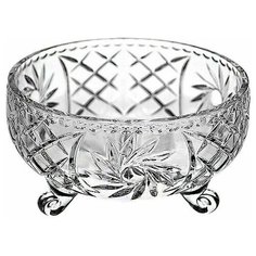 Салатник 25 см на 3-х ножках Crystal Bohemia "Pinwheel" / 104548