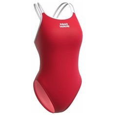 Купальник MAD WAVE Crossback PBT, размер 48, красный