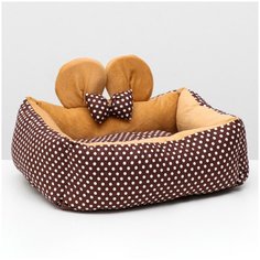 Лежанка для кошек, лежак для собак, подушка для кошек собак, 52 х 42 х 15 Сима ленд