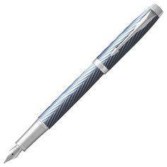 PARKER перьевая ручка IM Premium F318, 0.8 мм, 2143651, синий цвет чернил