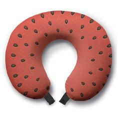 Подушка для шеи Ambesonne Спелый арбуз, красный