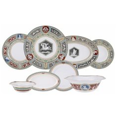 Сервиз столовый, ф. Европейская-2, рис. Античный-2, 6/24 Императорский фарфоровый завод