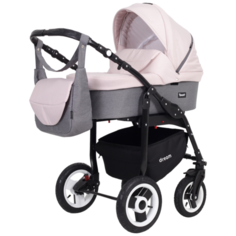 Универсальная коляска Teddy Dream (2 в 1), 03 серый-розовый