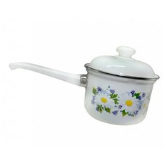 Кастрюля 1,5л С-1608АП/4 "Ромашковое поле" Лысьвенские эмали