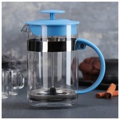 Френч-пресс 800 мл "Гарсон", голубой 1075452 Доляна