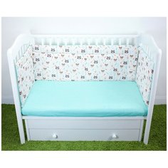 Magic City бортик Индейцы 45x60 белый/голубой