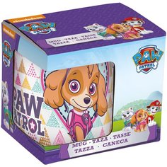 Кружка керамическая в подарочной упаковке (220 мл). Щенячий патруль. Девочка. Треугольники Stor
