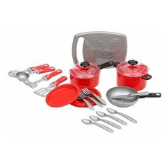 ORION TOYS Набор посуды "Ириска-3", 23 предмета [ОР080] красный