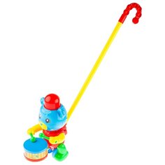 Каталка в виде синего медведя с барабаном. Помогает развивать координацию. Panawealth Inter Holdings