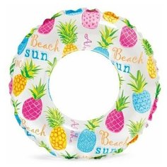 Надувной круг Ананасы, диаметр 51 см Intex