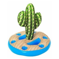 Плавающий надувной бар для охлаждения напитков Кактус, 94х70 см, BestWay