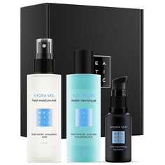 BEAUTIFIC Подарочный набор косметики Hydra Extra Set для нормальной и сухой кожи: гель, тоник и крем