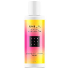 BEAUTIFIC Солнцезащитное молочко для тела "SUNSUAL" SPF30, увлажнение с маслом Ши и Кокоса, водостойкое,150 мл